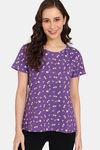 Rosaline Mystic Town Knit Cotton Top (Pack of 2) - Purple Yellow — thumbnail 7